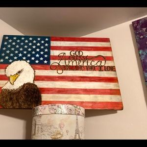 American Flag Hanging